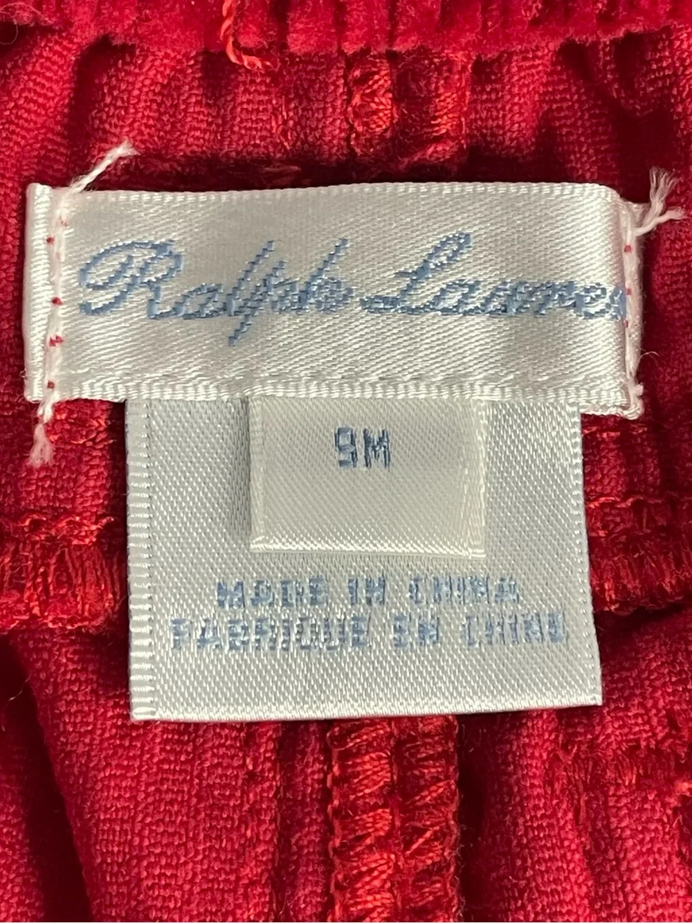 Ralph Lauren Red Corduroy Kids Pants